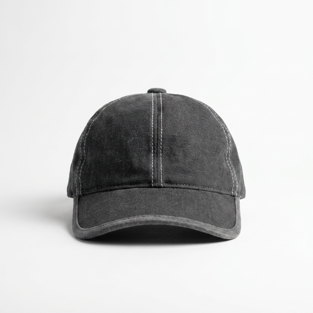 samis-basecaps-baseballcap-baumwolle-anthrazit-meliert-6-panel image 1