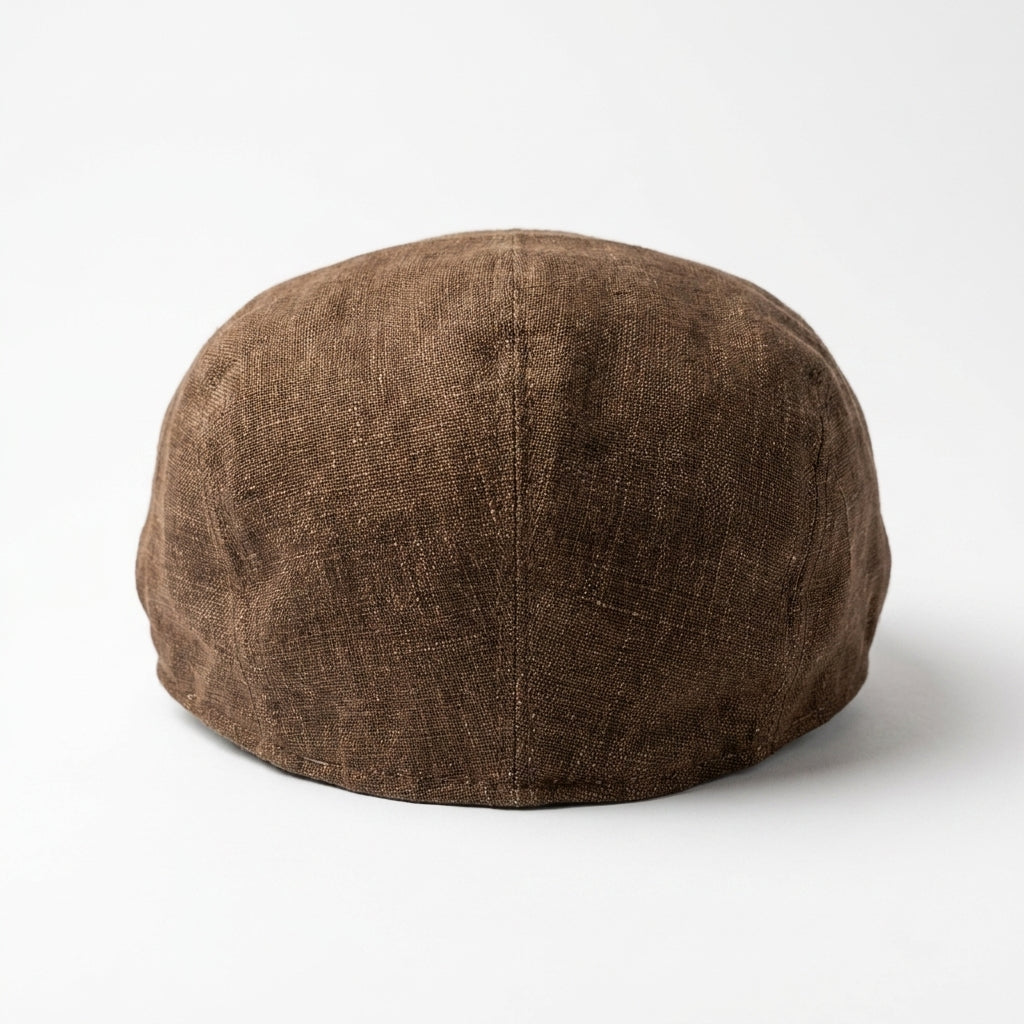 samis-flatcaps-flatcap-leinen-schieberm-tze-braun-sommer image 3