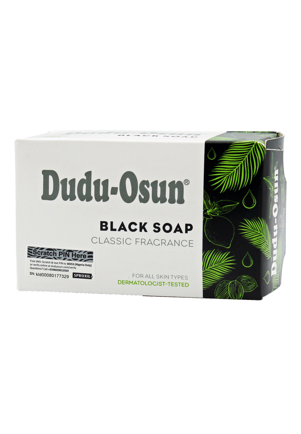 dudu-osun-classic-schwarze-seife-150-g-afrikanische-naturseife image 1