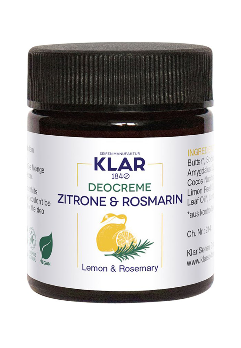 klar-s-deo-creme-zitrone-rosmarin-30-ml-aluminiumfrei image 2