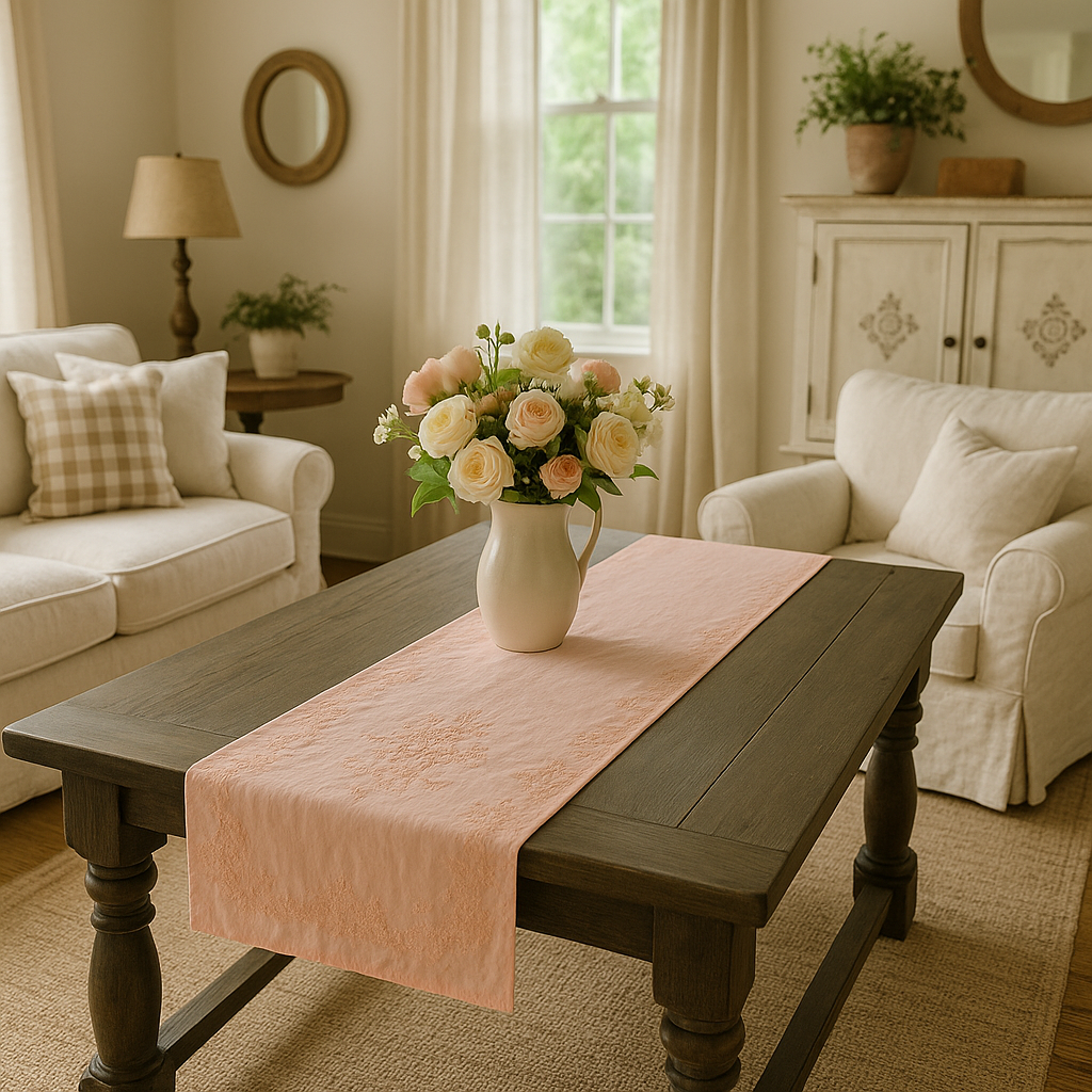 vintage-peach-tischl-ufer-bestickt-40x160-cm-baumwolle image 1