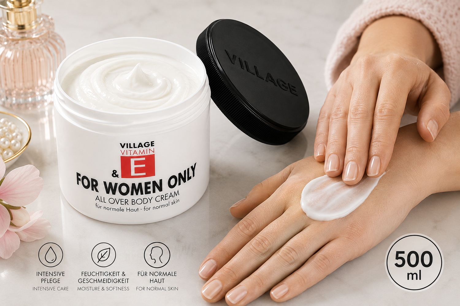 village-vitamin-e-for-women-only-k-rpercreme-500-ml image 3