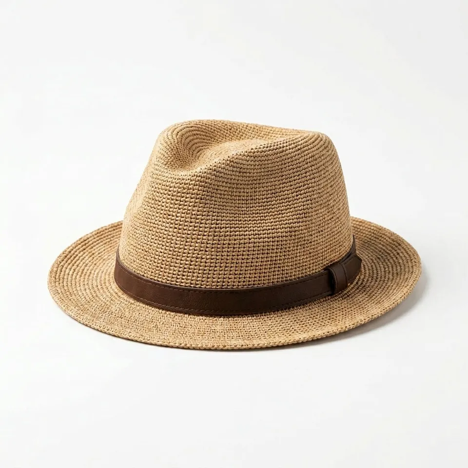 samis-traveller-raffia-hut-natur-braun-mit-wildlederband image 1