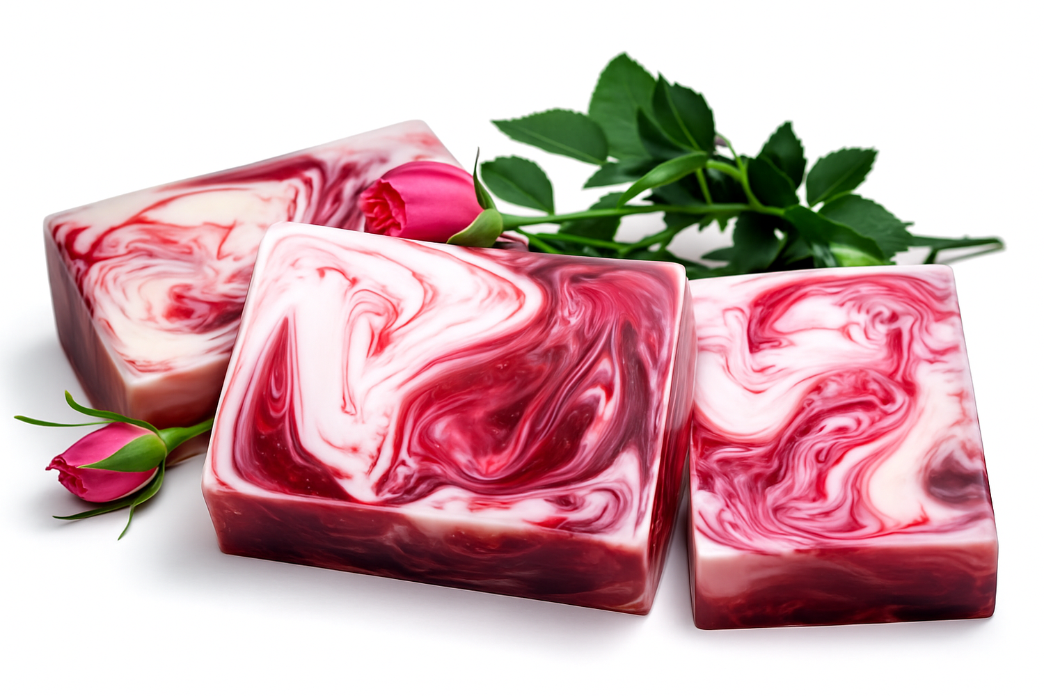 nesbel-rose-seife-300-g-glycerinseife-mit-ziegenmilch image 1