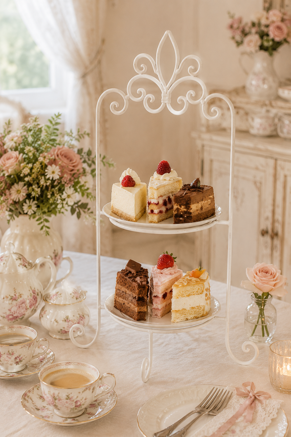 clayre-eef-etagere-2-teller-metall-wei-38x30x57-cm image 3