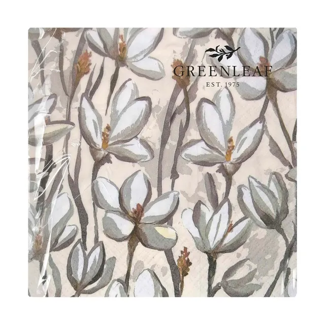 greenleaf-magnolia-servietten-3-lagig-20-st-ck-33x33-cm image 1
