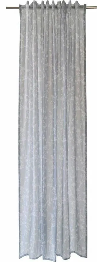 homing-gardine-vorhang-grau-245x140-cm-schlaufen-halbtransparent image 1