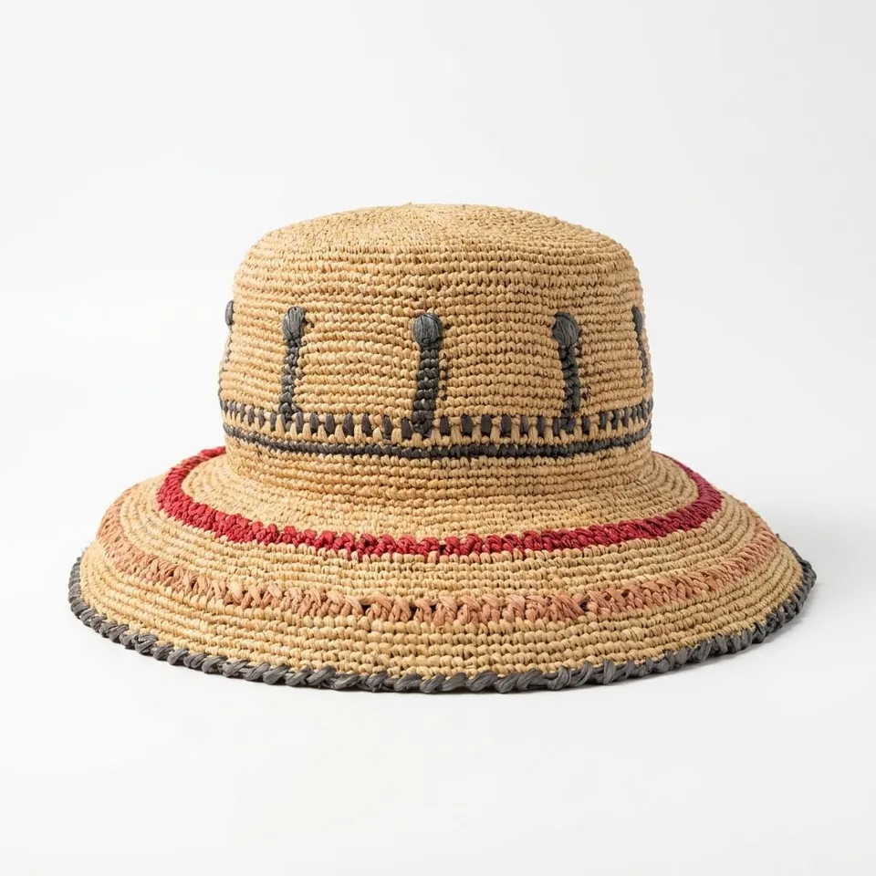 samis-cloche-flapper-strohhut-natur-raffia-damen image 1