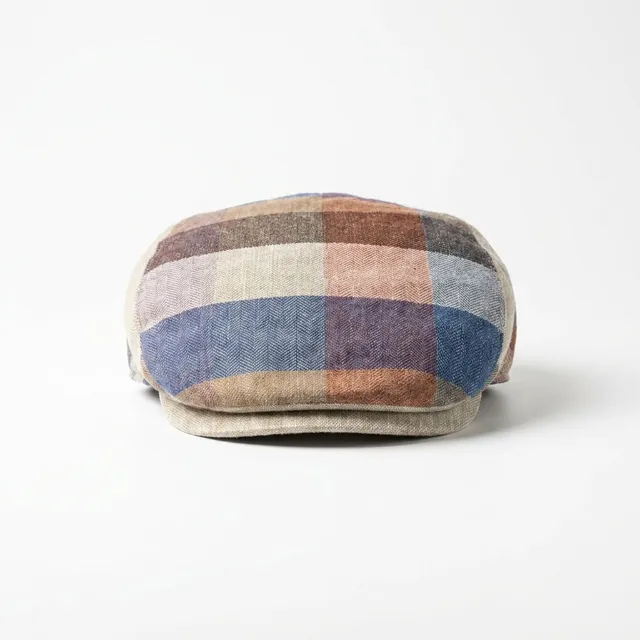 samis-flatcap-leinen-schieberm-tze-herren-beige-sommer image 1