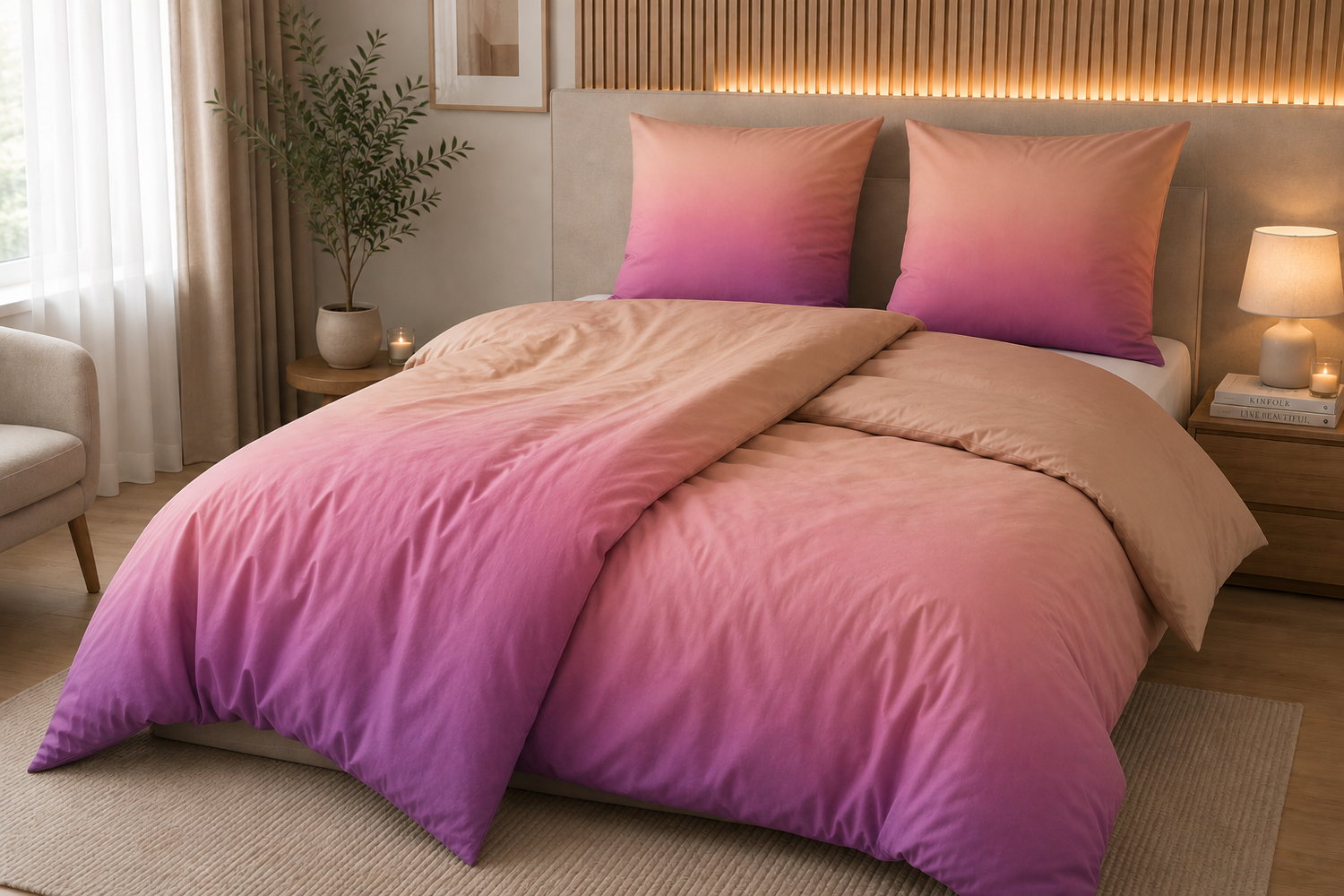 bettw-sche-farbverlauf-lila-ros-155x220-polyester image 1