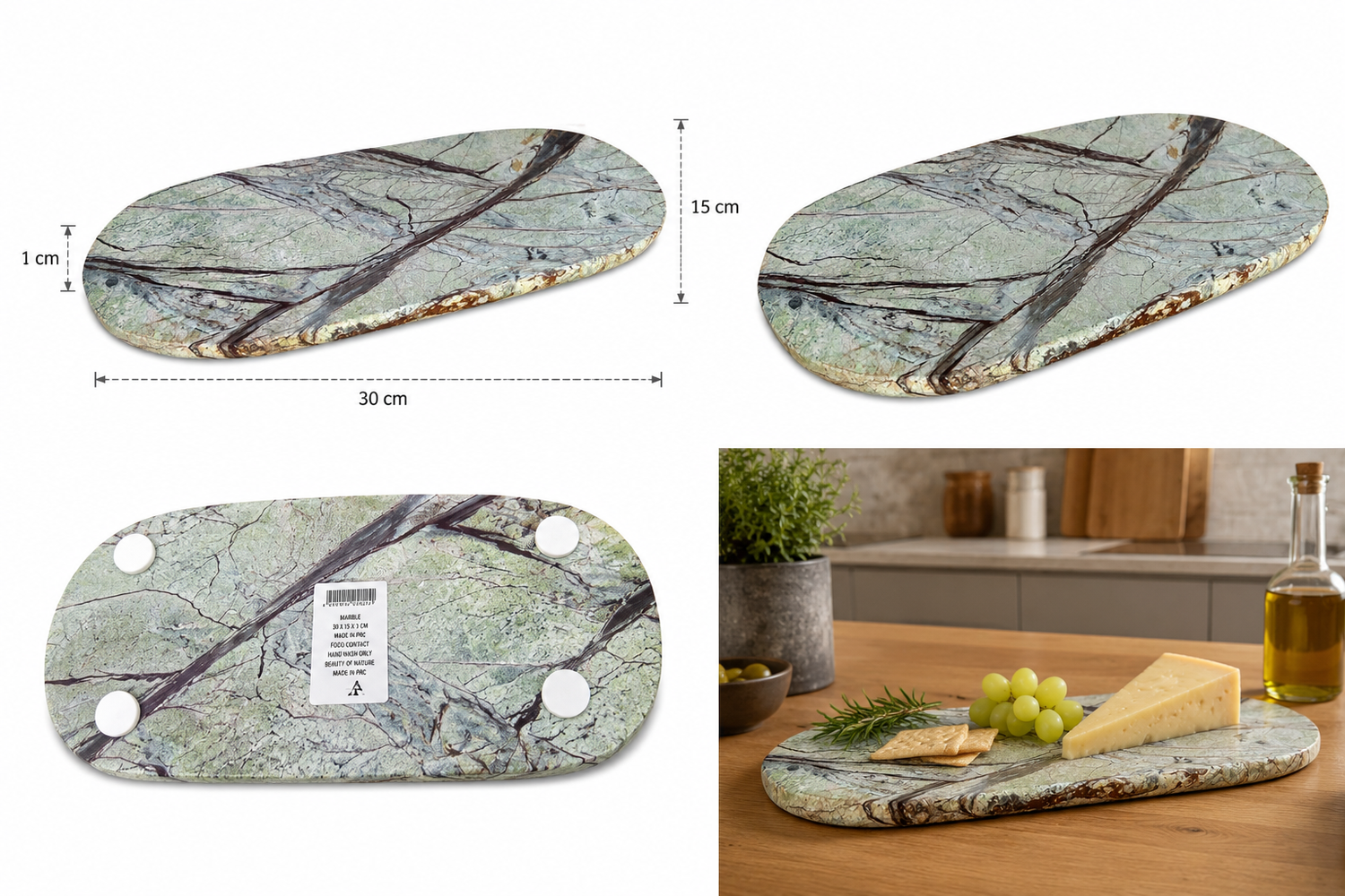 nesbel-marmor-servierplatte-oval-30x15-cm-k-seplatte-grau-braun-2 image 2