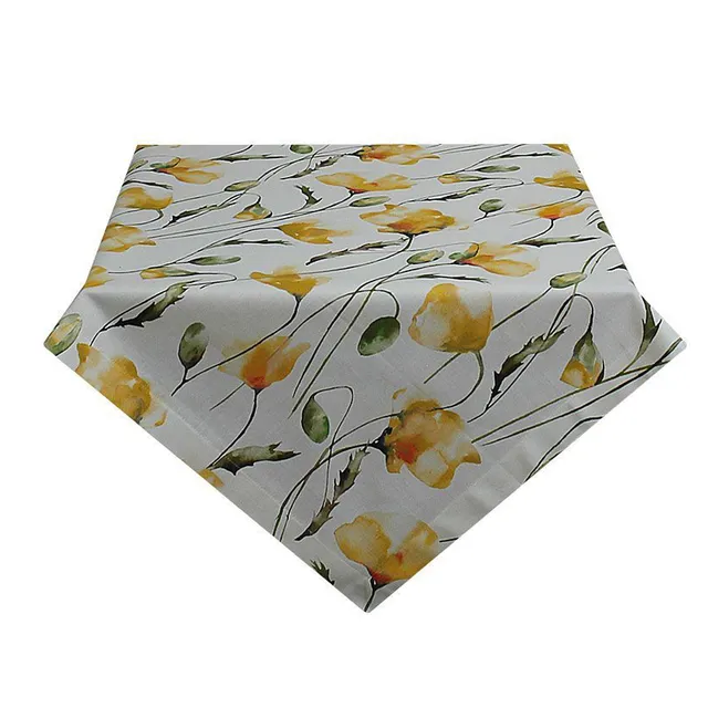 hossner-delft-tischdecke-85x85-cm-baumwolle-blumen image 1