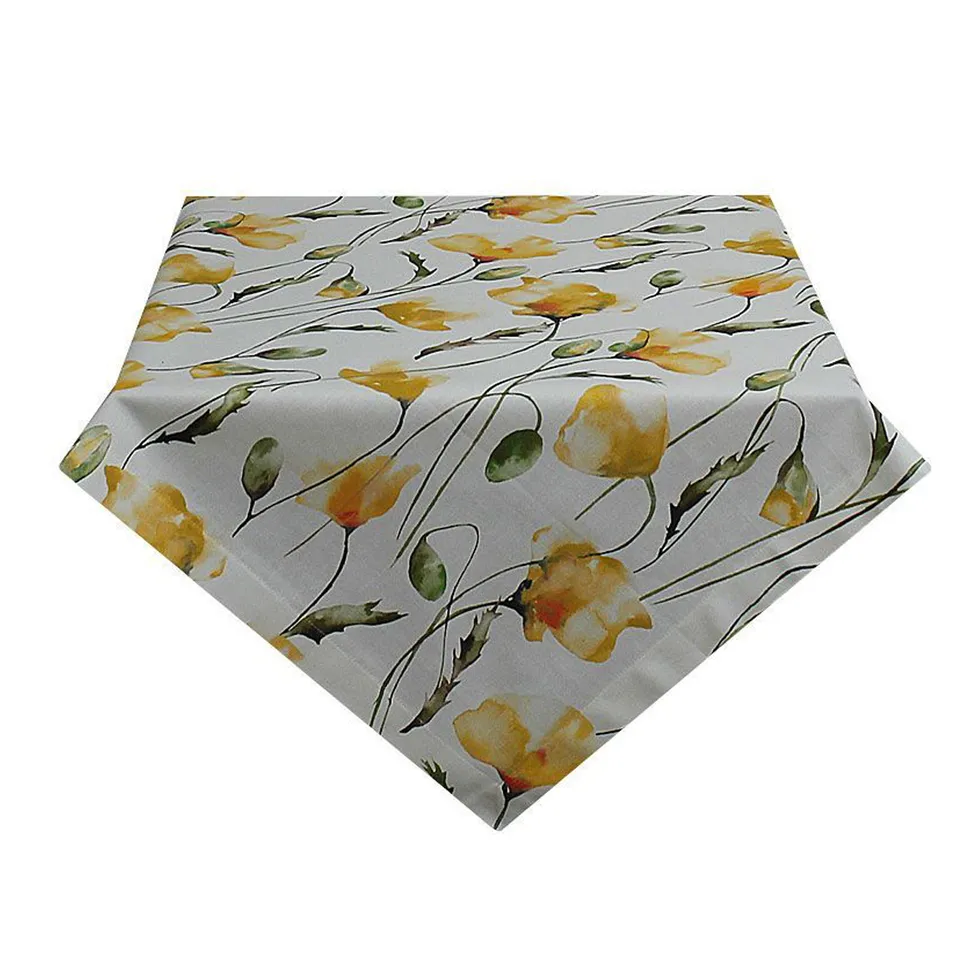 hossner-delft-tischdecke-85x85-cm-baumwolle-blumen image 1