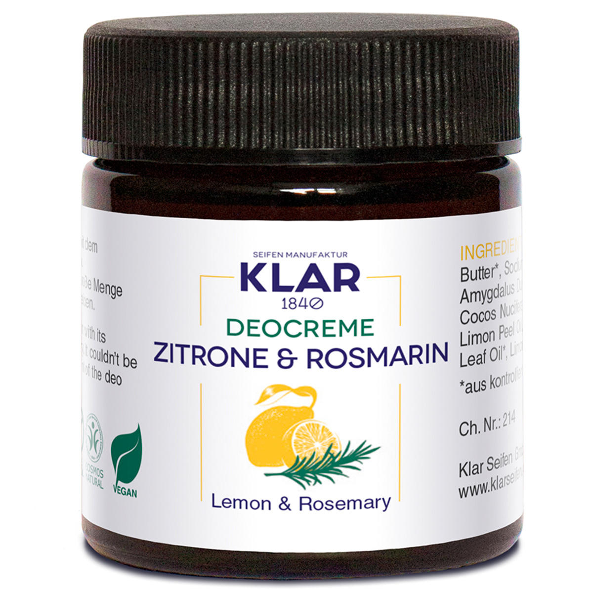 klar-s-deo-creme-zitrone-rosmarin-30-ml-aluminiumfrei image 1