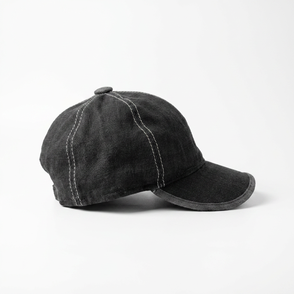 samis-basecaps-baseballcap-baumwolle-anthrazit-meliert-6-panel image 4