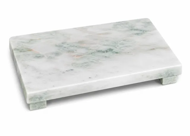 marmor-servierplatte-mit-f-en-31x23-cm-wei-k-seplatte-naturstein image 1