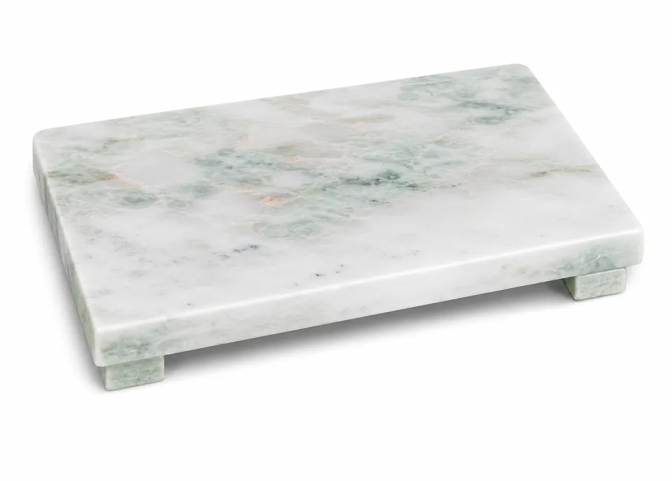 marmor-servierplatte-mit-f-en-31x23-cm-wei-k-seplatte-naturstein image 1