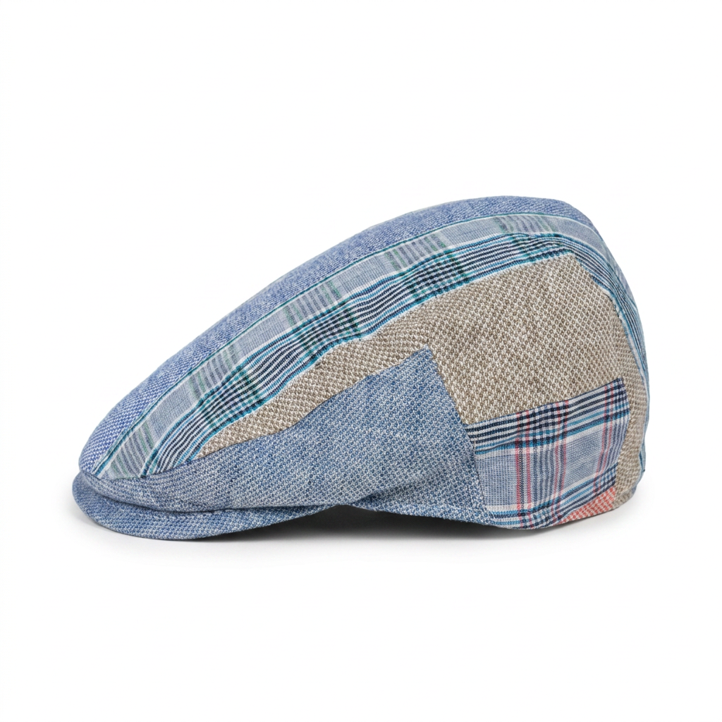 samis-flatcap-leinen-schieberm-tze-patchwork-sommer image 2