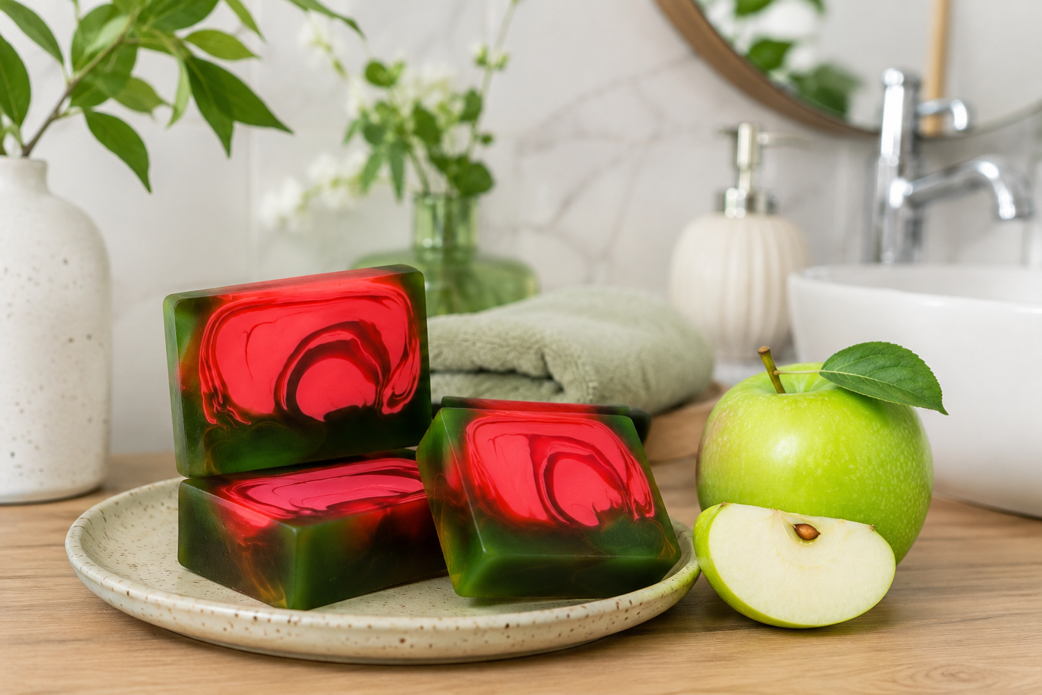 nesbel-beauty-gr-ner-apfel-seife-3x100-g-glycerin image 2