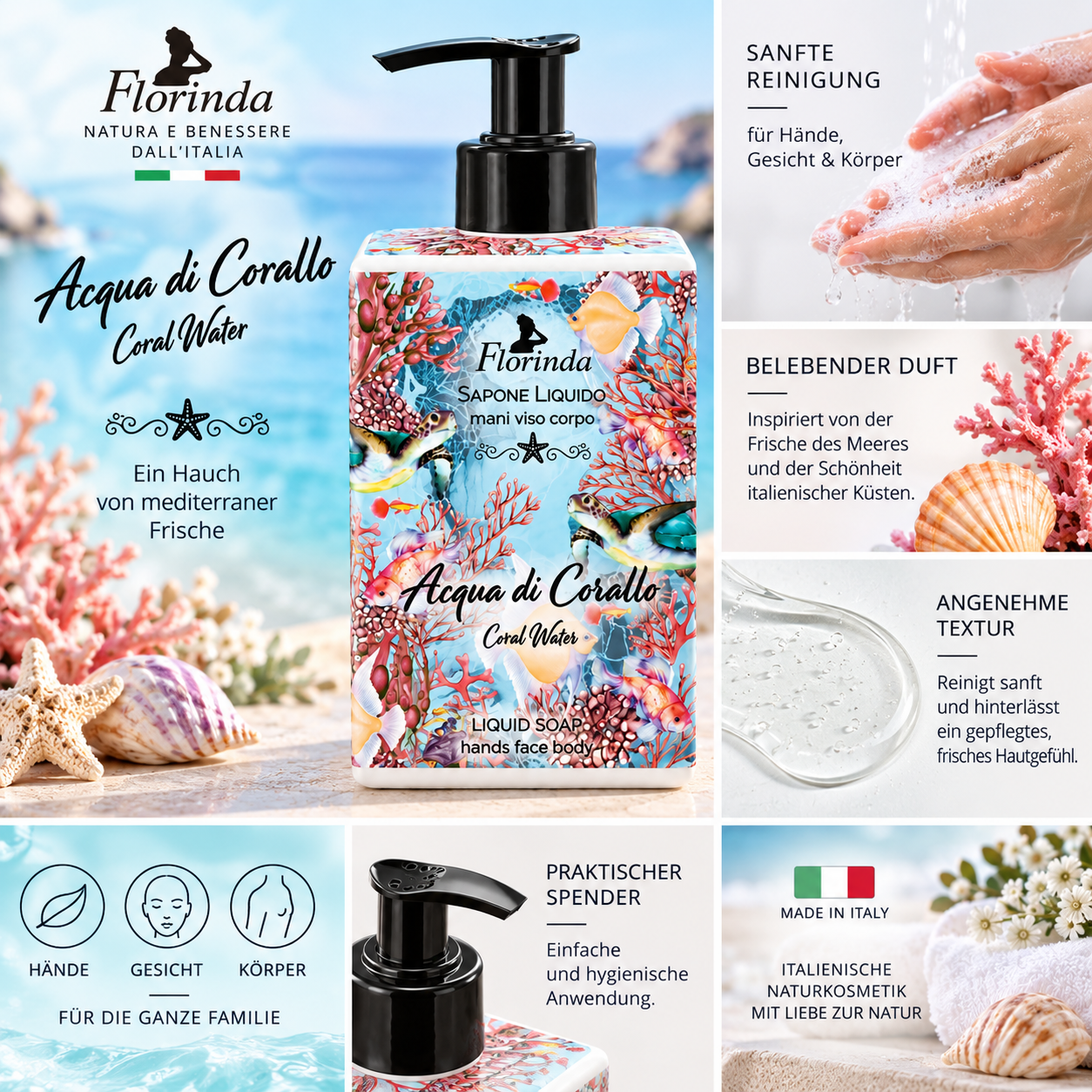 florinda-fl-ssigseife-acqua-di-corallo-pumpspender image 3