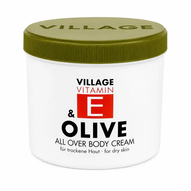 village-vitamin-e-olive-body-cream-500-ml-trockene-haut image 1