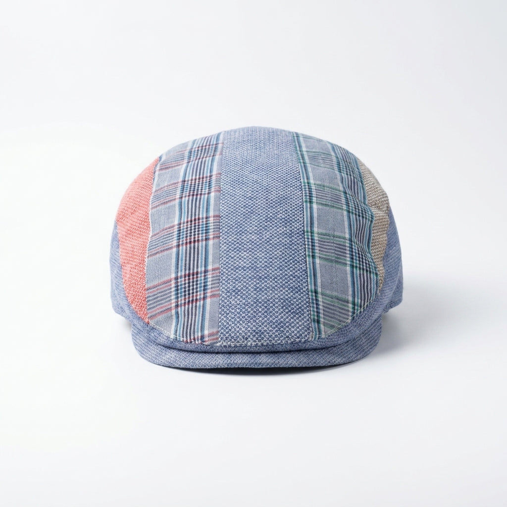 samis-flatcap-leinen-schieberm-tze-patchwork-sommer image 1