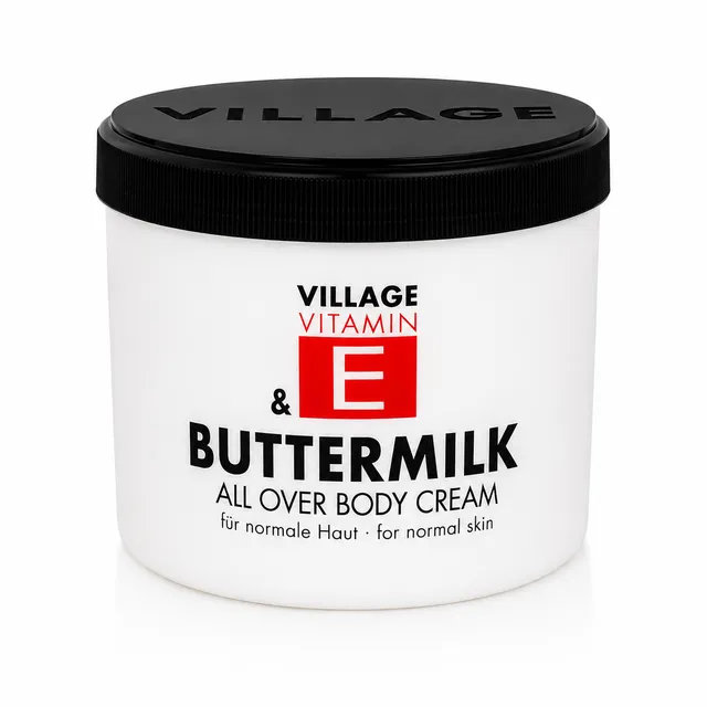 village-vitamin-e-buttermilk-body-cream-500-ml-trockene-haut image 1