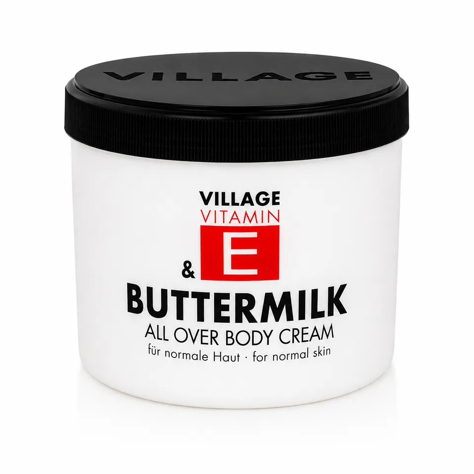village-vitamin-e-buttermilk-body-cream-500-ml-trockene-haut image 1