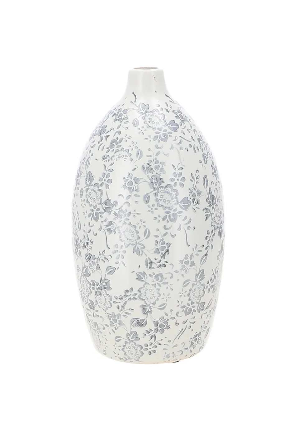 karla-keramik-vase-taubenblau-h29-deko-blumenvase image 1