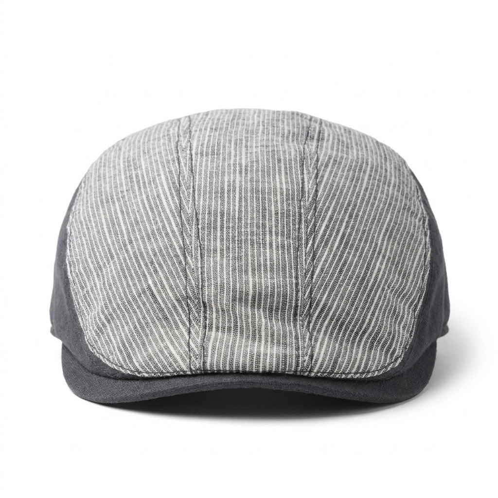 samis-flatcaps-flatcap-schieberm-tze-navy-leinen image 1
