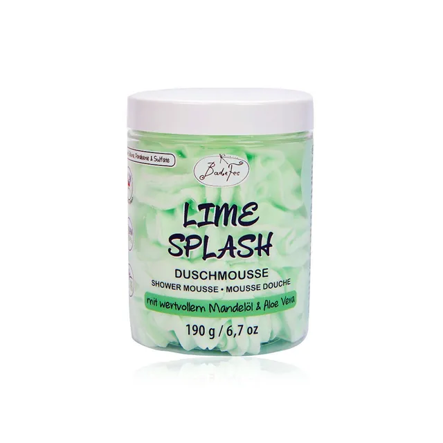 badefee-shower-mousse-lime-splash-190g-duschmousse-zitrone image 1