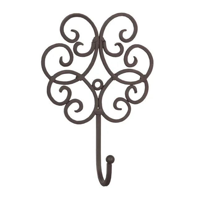 clayre-eef-6y1254-wandhaken-eisen-braun-13x5x19-cm image 1
