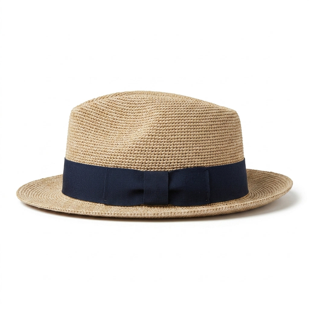 samis-traveller-raffia-travellerhut-natur-navy image 4