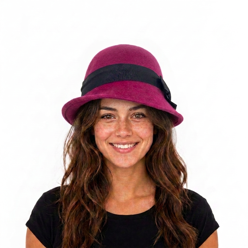 samis-cloche-wollfilz-hut-pink-wasserabweisend image 5