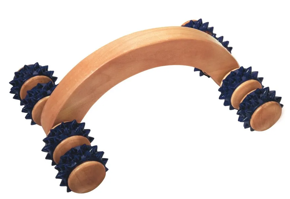 croll-denecke-massageroller-faszienroller-k-rper-holz image 1