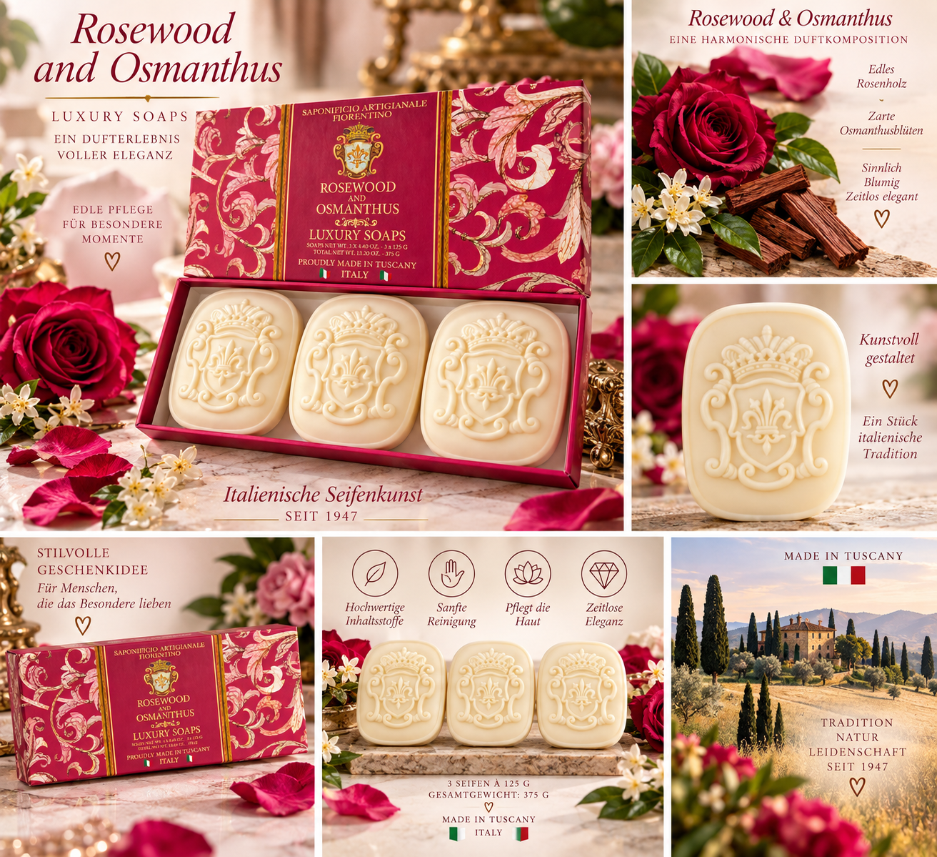 saponificio-fiorentino-luxury-seife-rosewood-osmanthus-3x125g image 3