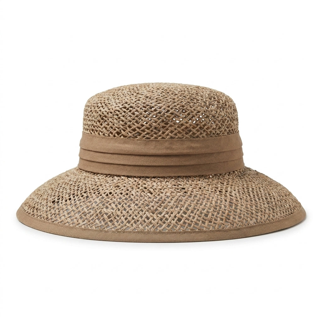samis-cloche-seegras-sommerhut-natur-oliv-one-size-geflochten image 5