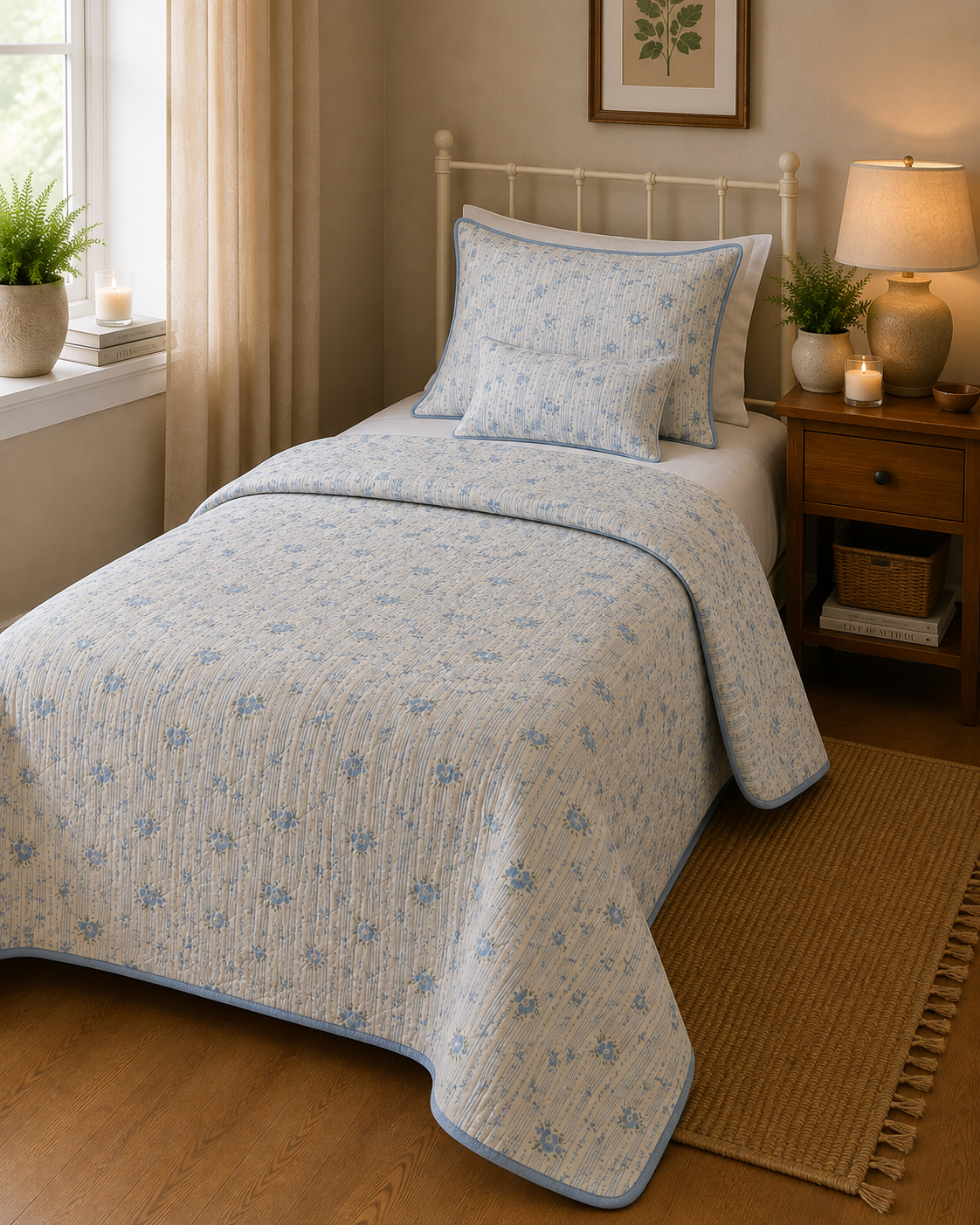 wohndecke-quilt-baumwolle-140x180-gesteppt image 3