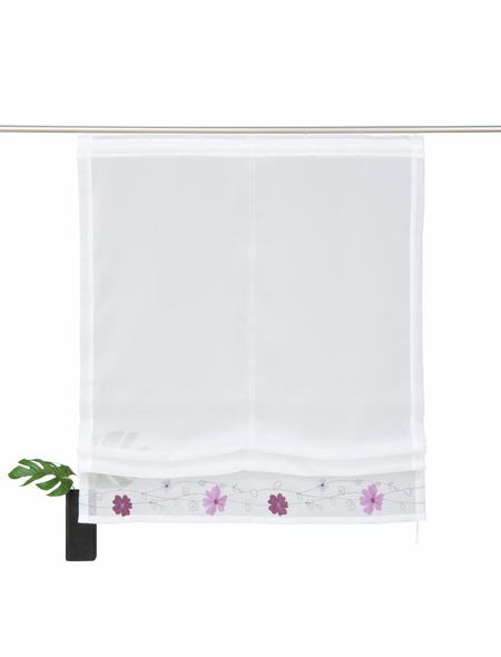 home-affaire-arlon-raffrollo-140-100-cm-beere-blumenkante image 1