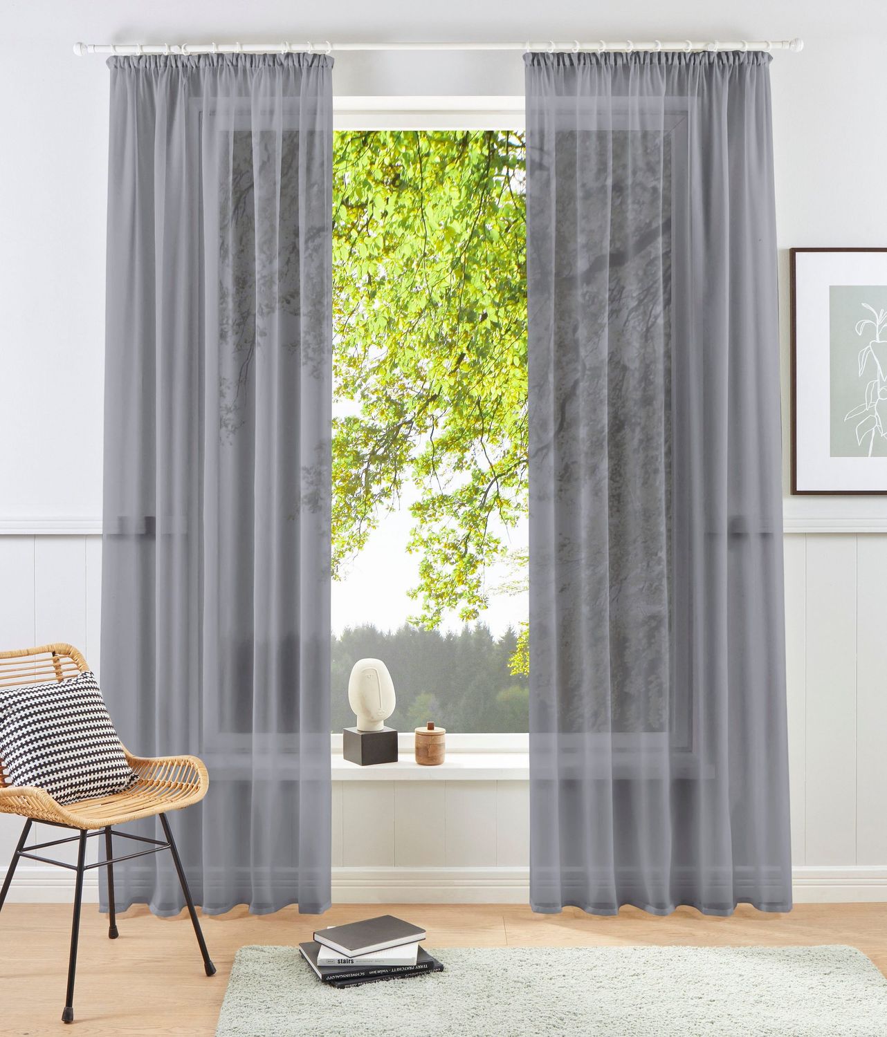 my-home-xana-gardine-grau-175x140-cm-transparent-voile image 1