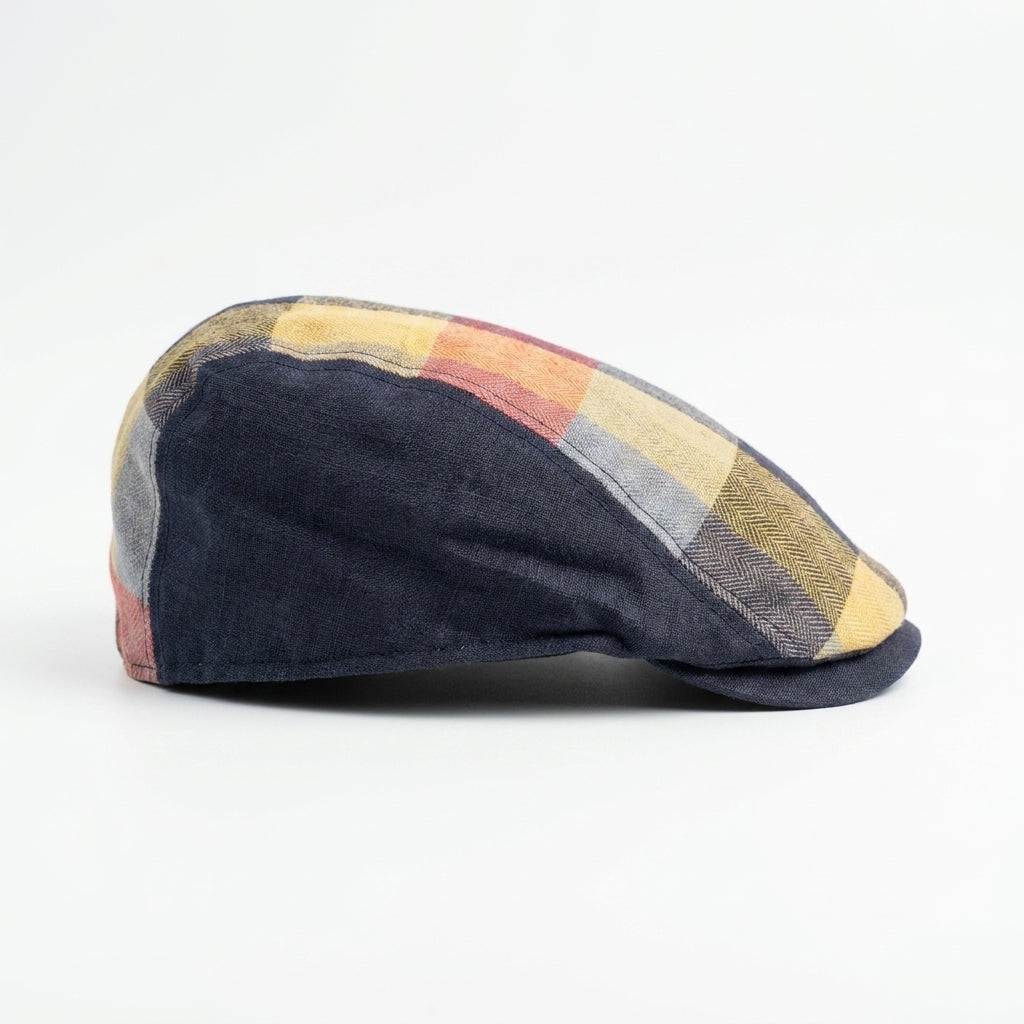 samis-flatcaps-schieberm-tze-leinen-patchwork-sommer image 4