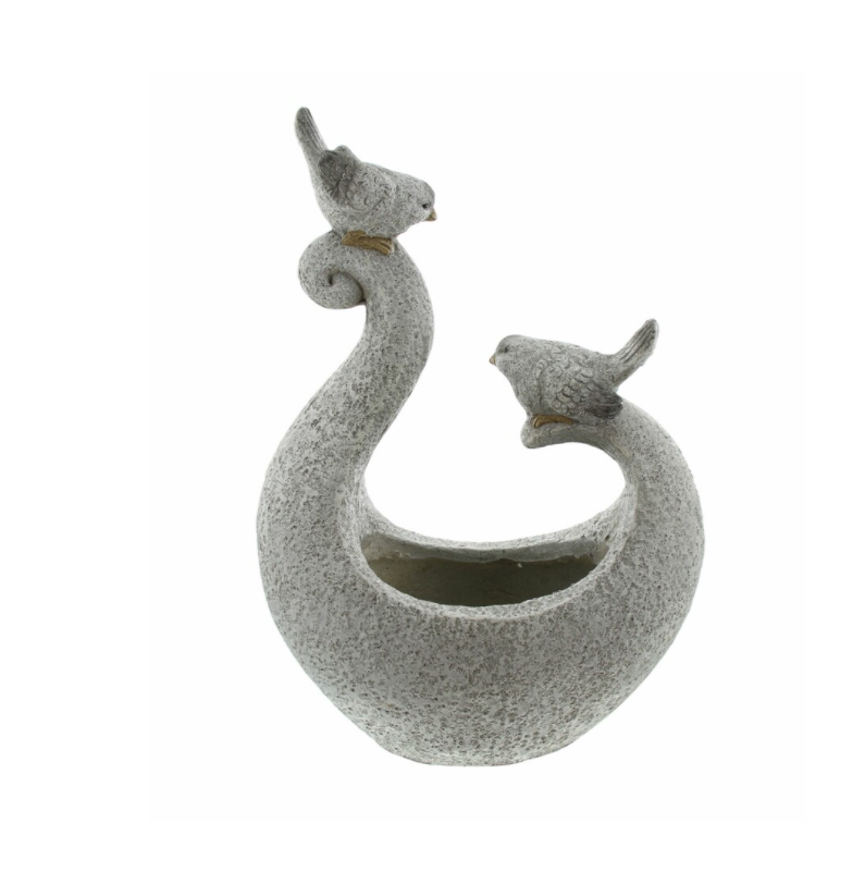 nesbel-pflanzschale-vogelpaar-steinoptik-k-bel-33x19x50-cm-grau image 3