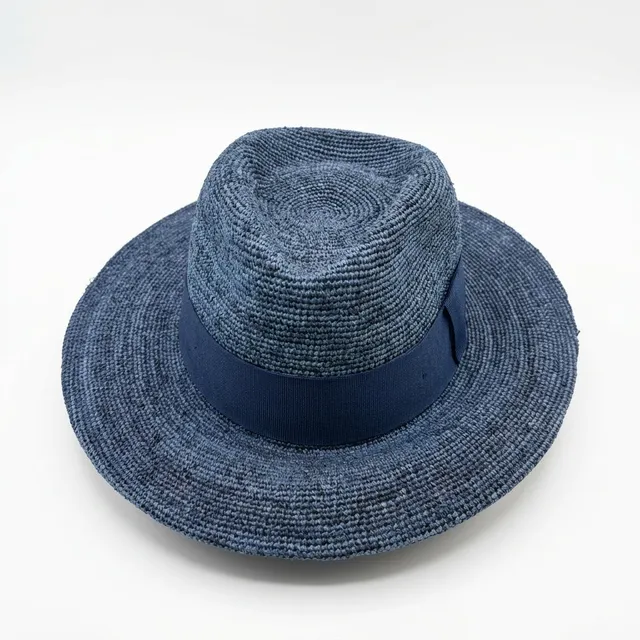 samis-traveller-raffia-strohhut-navy-gr-e-m image 1