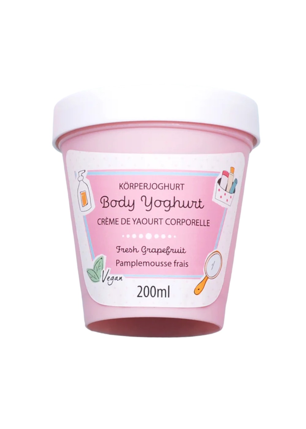 badefee-body-yoghurt-fresh-grapefruit-200-ml-vegan image 1