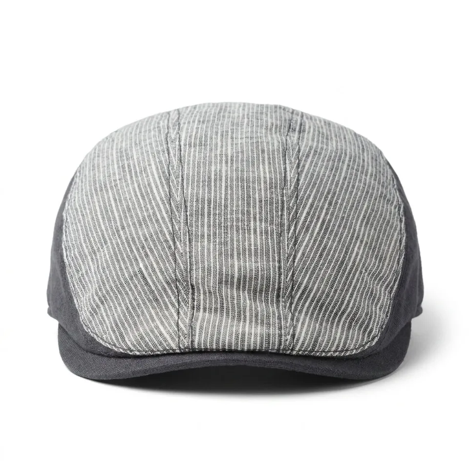 samis-flatcaps-flatcap-schieberm-tze-navy-leinen image 1
