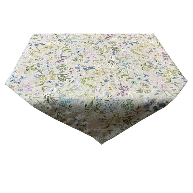 hossner-senta-mitteldecke-85x85-cm-grau-bunt-blumenmuster image 1
