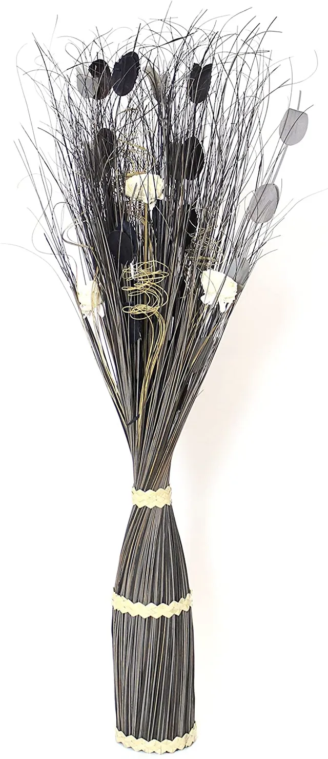 nesbel-deko-b-ndel-naturmaterialien-grau-schwarz-100-cm image 1