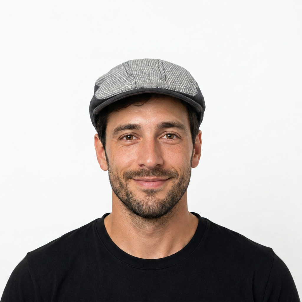 samis-flatcaps-flatcap-schieberm-tze-navy-leinen image 2