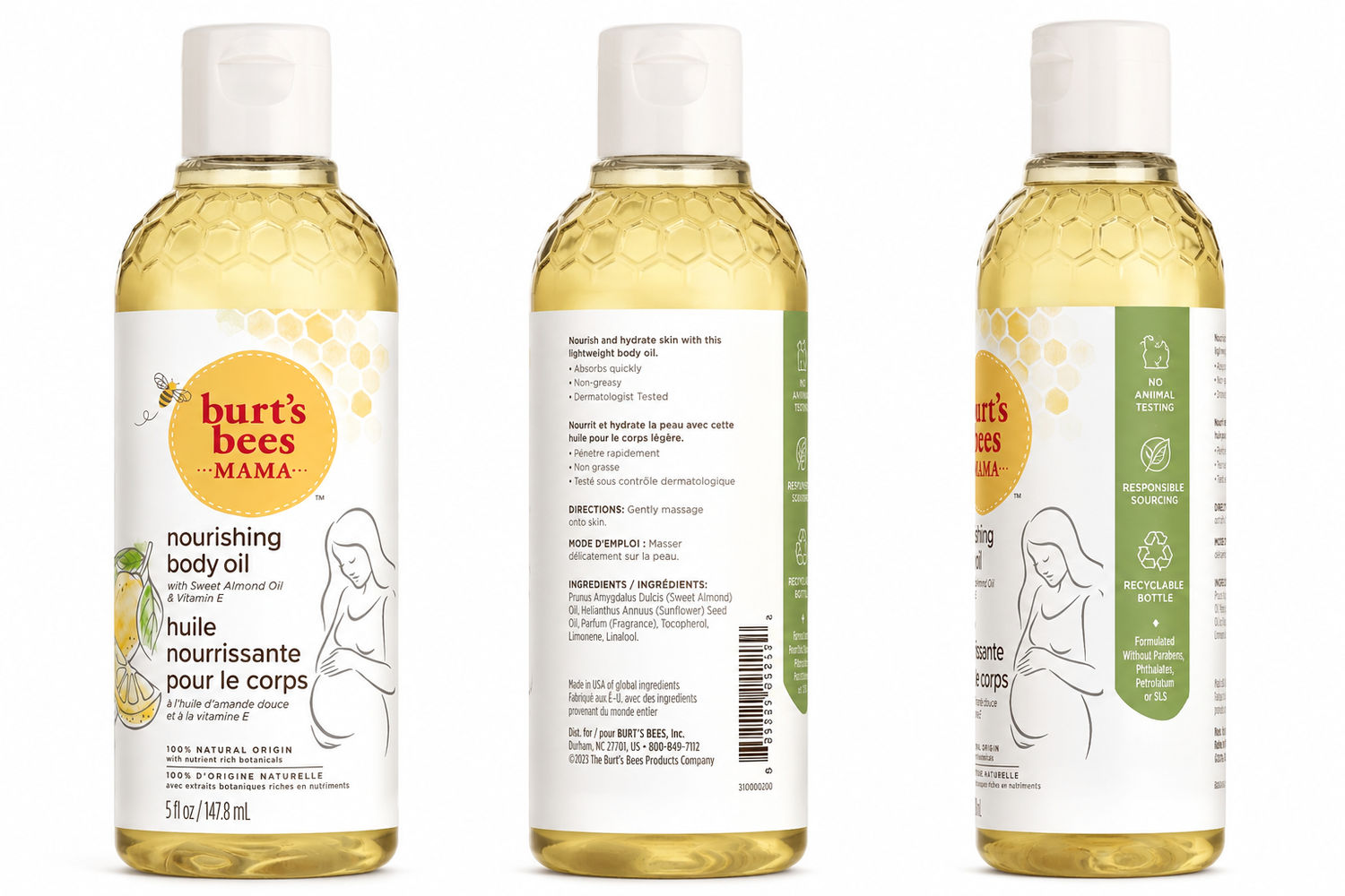 burt-s-bees-mama-k-rper-l-147-8-ml-mandel-l-vitamin-e image 2