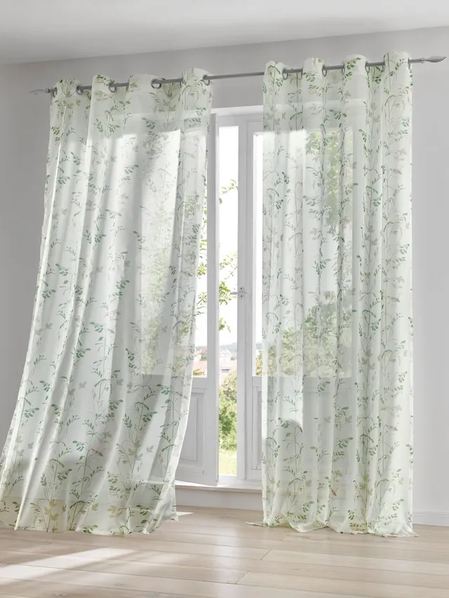 heine-home-dekostore-2er-set-blumen-offwhite-gr-n-175x140-cm image 1